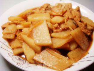 糖醋山药肉片的做法步骤：2