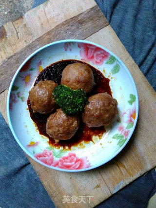 【团团圆圆--四喜丸子】换个方式吃牛肉丸的做法