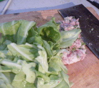 甘蓝肉馅饼的做法步骤：2