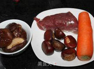 菇香栗子卤肉饭的做法步骤：4