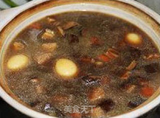 菇香栗子卤肉饭的做法步骤：4