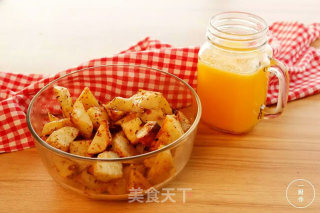 橄榄油烤薯角一厨作铸铁锅版的做法