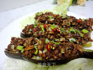 蒜香肉末烤茄子的做法