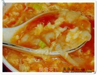 西红柿面絮汤的做法步骤：4