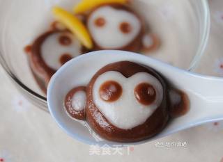 萌猴花生汤圆