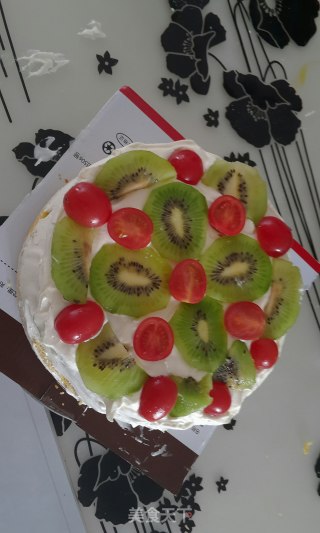 爱心戚风生日蛋糕
