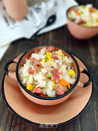 蘑菇香肠炒饭的做法