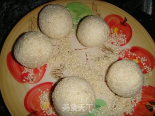 琥珀麻圆的做法步骤：3