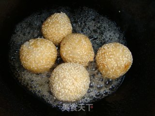 琥珀麻圆的做法步骤：3