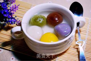 五色汤圆的做法