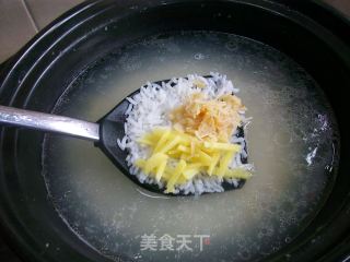  鸡丝瑶柱粥的做法步骤：5
