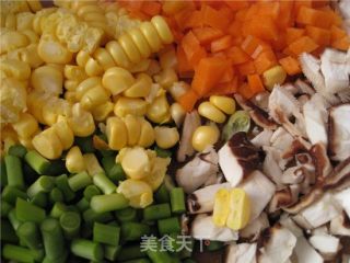 五色炒花饭的做法步骤：7