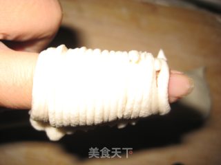金钱油塔的做法步骤：2