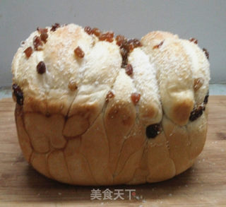 葡萄干椰蓉千层土司的做法