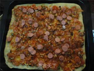 烤辣味披萨的做法步骤：3