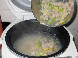 火腿象拔粥的做法步骤：3