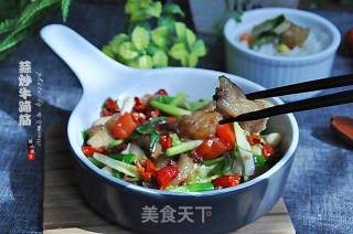 蒜炒牛蹄筋的做法
