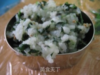 花样饭团--香煎菠菜饭团的做法步骤：6