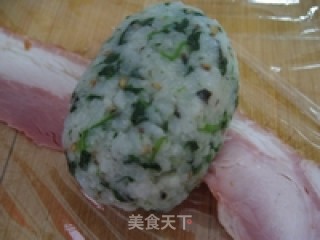 花样饭团--香煎菠菜饭团的做法步骤：6