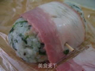 花样饭团--香煎菠菜饭团的做法步骤：6