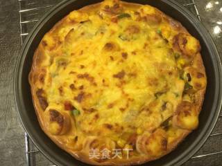 芝士鸡肉玉米披萨（9寸）的做法
