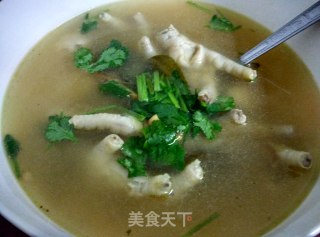 鸡爪酸辣汤的做法