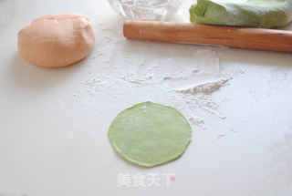双色糯米烧麦的做法步骤：4
