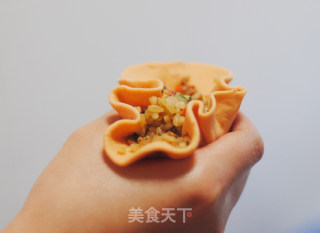 双色糯米烧麦的做法步骤：4