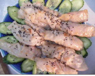 鲜香鸡肉卷的做法步骤：4