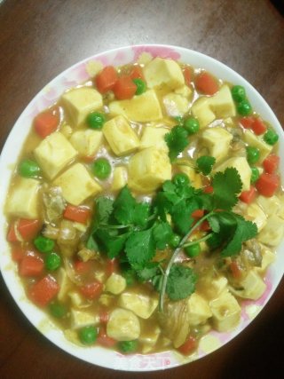 咖喱蛤蜊烩豆腐的做法