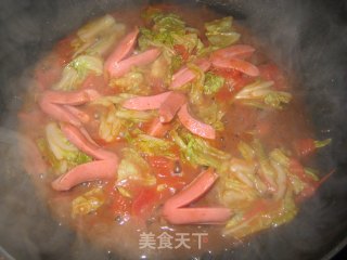 番茄荞面的做法步骤：2