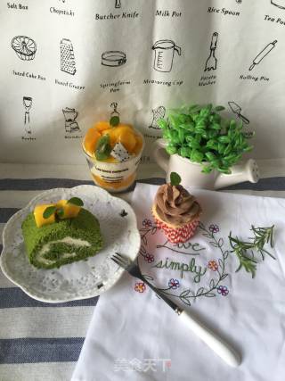 抹茶卷的做法