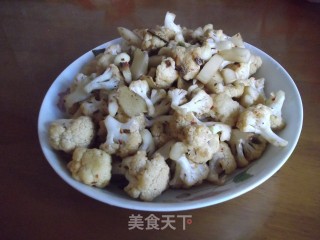 酸辣菜花的做法步骤：2