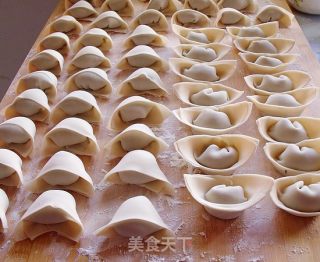 荠菜鲜肉饺子的做法步骤：3