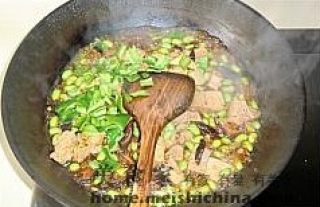 毛豆香菇烧冻豆腐的做法步骤：3