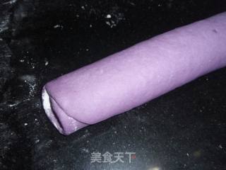 漂亮的紫薯花卷的做法步骤：2