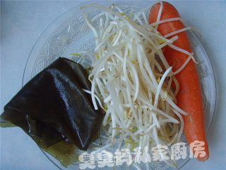 芝麻酱三丝的做法步骤：2