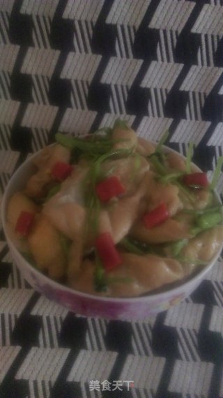 香菜烧面筋的做法