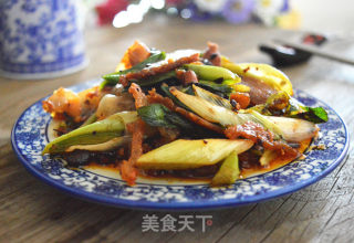 青蒜回锅肉的做法