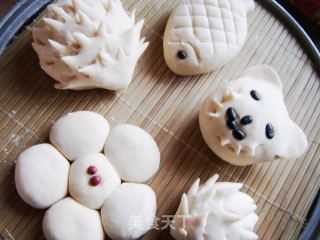 馒头也可爱~花样小馒头的做法步骤：2