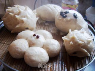 馒头也可爱~花样小馒头的做法步骤：2