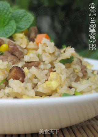 黄油牛肉粒炒饭的做法步骤：5
