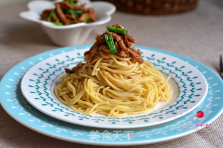肉丝南瓜面的做法