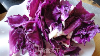 爽口小菜2--凉拌紫甘蓝的做法步骤：3