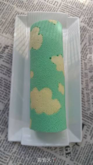 云朵彩绘蛋糕卷的做法