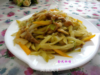 榨菜炒肉丝的做法