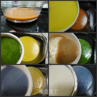 美容佳品---彩色肉皮冻的做法步骤：4