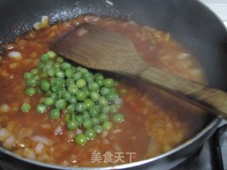 黑胡椒茄汁年糕的做法步骤：2