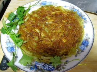 油焖土豆饼的做法步骤：2