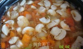 蔬菜牛肉汤的做法步骤：2